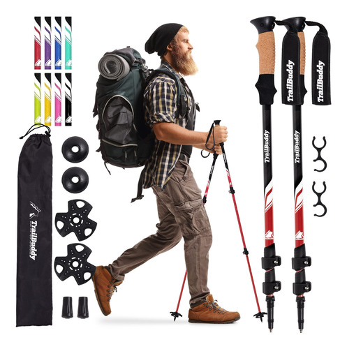 Bastones De Trekking Trailbuddy Pack De 2 Piezas De Marcha A