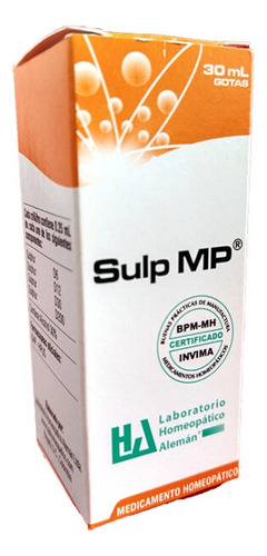 Sulp Mp Gotas 30 Ml Lha - mL a $1487