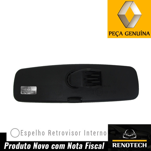 Imagem 2 de 10 de Espelho Retrovisor Interno Oroch 2015 Acima 7700413867