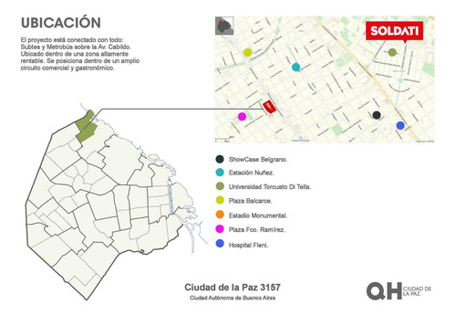 Departamento 1 Ambiente Con Parrilla Al Contrafrente En Venta - Nuñez