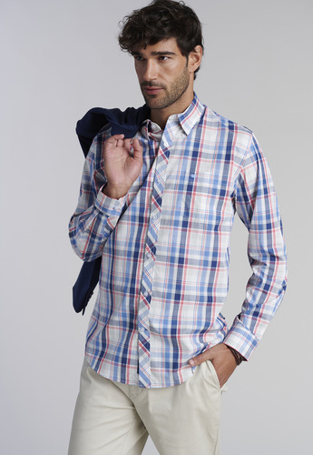 Camisa Check Orlando F Rojo Ss2025 Ferouch