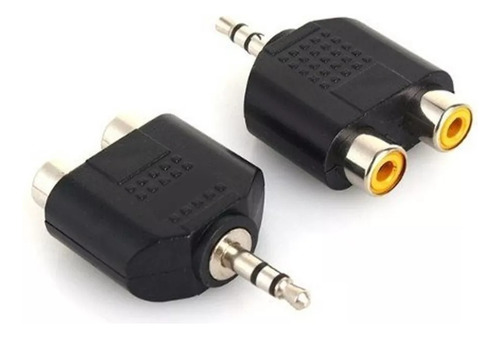 Cable Adaptador 3.5 Mm To 2 Rca Plug To Plug 