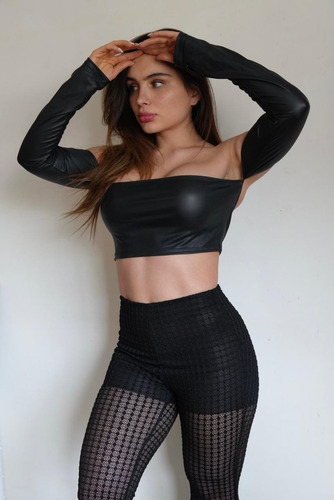Pantalón De Vestir De Encaje Mujer Negro