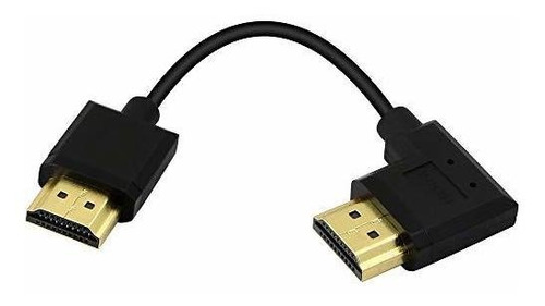 Cable Macho A Macho Hdmi Pngknyocn 15cm De 90º -negro