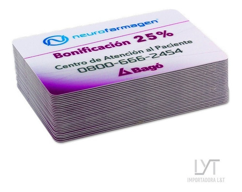Imagen 7 de 8 de Tarjetas De Pvc Doble Faz Personales Full Color Pack 50u
