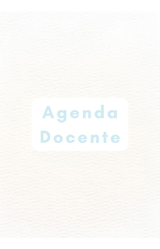 Agenda Docente Imprimible