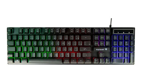 Teclado Gamer Multimidia Blackfire New Preto Fortrek