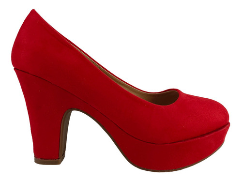 Zapato Taco Alto Mujer 630 Rojo