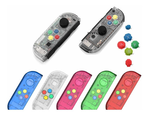 Imagen 1 de 1 de Carcasa Transparente Joycons + Instalacion