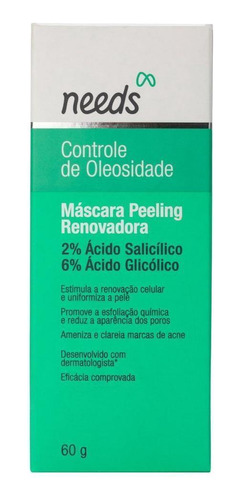 Máscara Peeling Renovadora Needs Controle De Oleosidade 60g