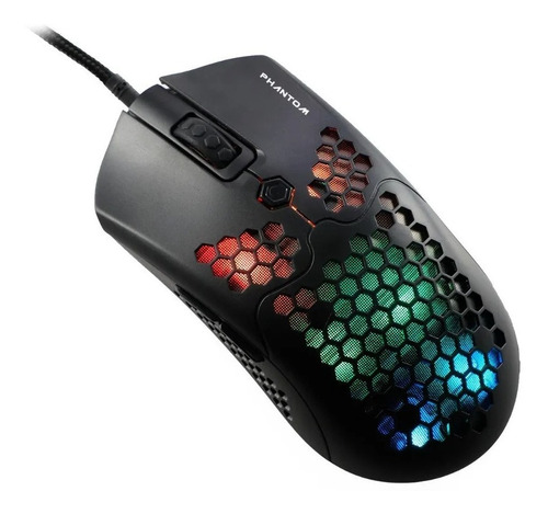 Mouse Gaming Naceb (na-0954) Phantom, Rgb, 6 Teclas Negro