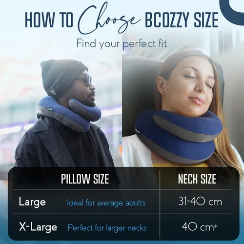 Neck Pillow Bcozzy Provides Double Support Head Neck Purple