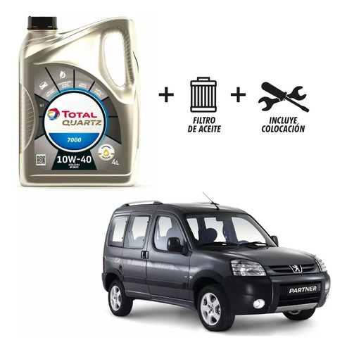 Cambio Aceite Y Filtro De Aceite Peugeot Partner 1.4l 75 Cv