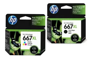 Cartuchos Hp 667 Xl Preto + Color Deskjet 2776