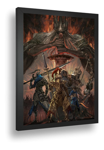 Quadro Decorativo Poster Darck Souls Game Rpg Monstros A3