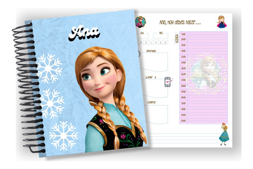 Agenda Personalizable Frozen / Ana