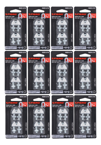 2 Nudos De Hierro Para Cable 3/16 Fiero 44083 Kit