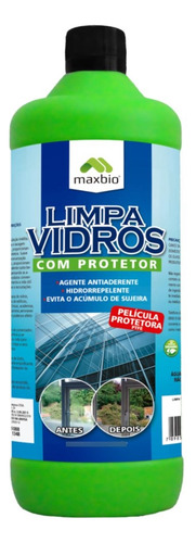Limpa Vidros Max Bio Protetor Hidrorepelente Limpeza