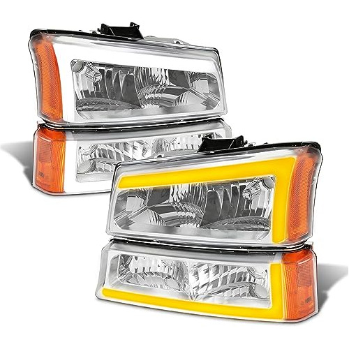 Adcarlights Chevy Silverado 03-06 Cromo Led Bar