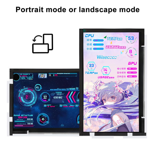 Pantalla Lcd Wisecocococo De 14 Pulgadas Para Lian Li O11 Mi