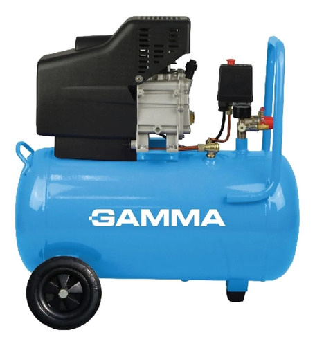 Compresor De Aire Gamma G2852ar 1,5 Hp 25 L 220 V - 50 Hz Color Celeste Fase eléctrica Monofásica