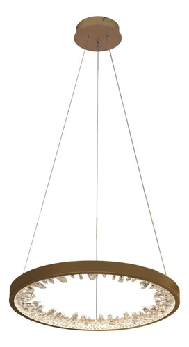 Pendente Millenium Dourado 60cm 80w 3000k Led Oc027 - Bella