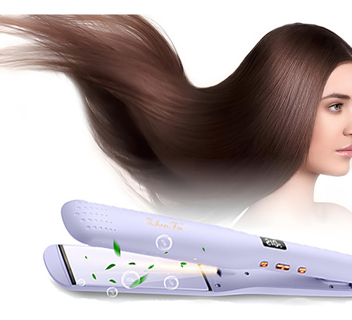 Plancha De Cabello 2en1 Con Iones Negativos Esmalte Cerámico