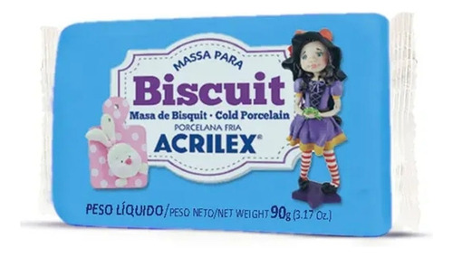 Massa De Biscuit Azul Celeste 90g Acrilex