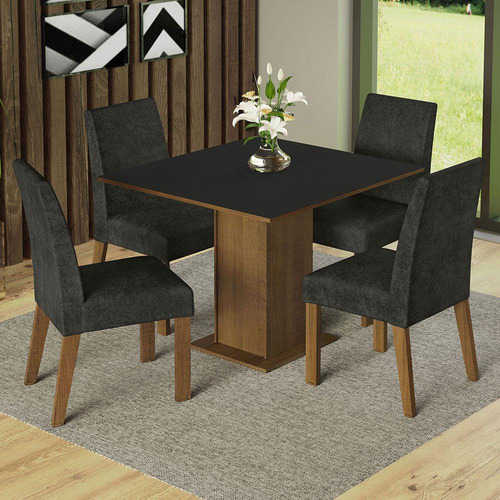Juego De Comedor Mesa Y 4 Sillas Madesa Oxford Karina Mn
