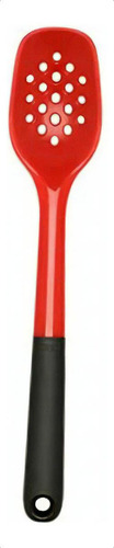 Oxo Oxo Good Grips Silicone Slotted Spoon, Red