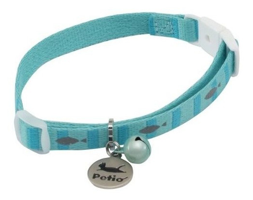 Petio Fish Border Collar (blue) Collar For Cats (japan Impor