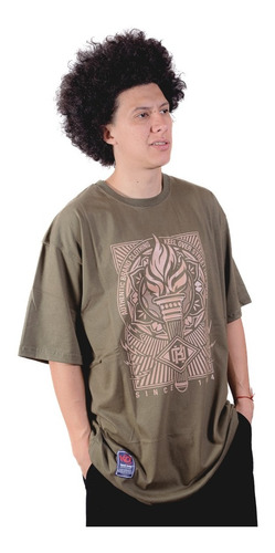 Remera Hombre Manga Corta Keel Over Flames