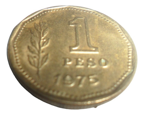 Moneda Argentina 1 Peso 1975 (canto Grueso)