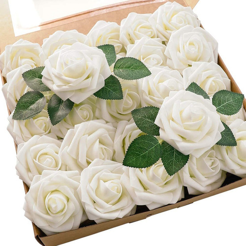 25 Rosas De Flores Artificiales For Ramos De Boda