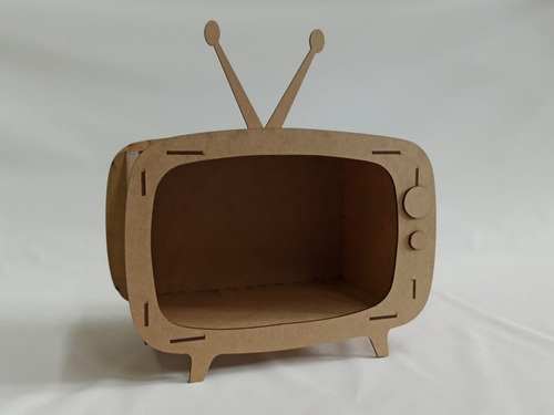 Tv Retro Nicho Decoração Multi Uso Lembrancinha Madeira Mdf