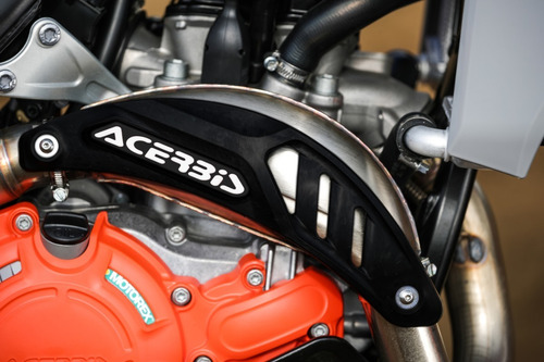 Imagen 2 de 2 de Placa Protectora De Escape Acerbis Naranja