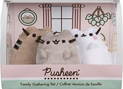 Gund Pusheen Family Gathering - Juego De 3 Gatos De Peluche 