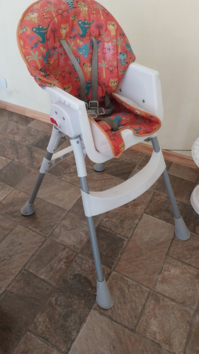 Silla Alta De Comer Bebe Reacondicionado Naranja (Usado)