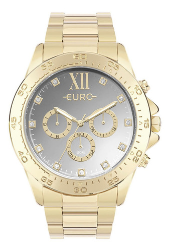 Relógio Euro Feminino Delux Dourado - Euvd34ae/4d