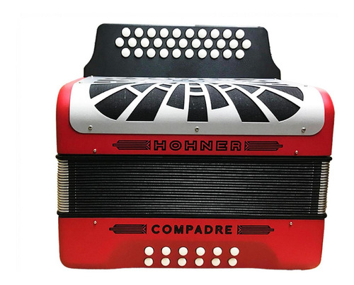 Acordeon Hohner Compadre Sol-do-fa De Botones Con Funda