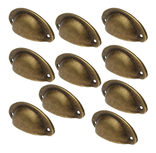 10 Peças Shell Cup Puxa Cozinha Armário Gaveta Porta Puxador