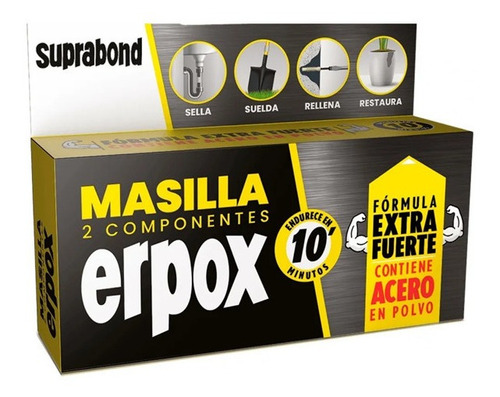 Masilla Suprabond Erpox Acero 100gr Soldadura En 10 Minutos