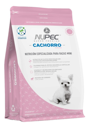 Nupec Raza Mini Cachorro Perro 1 Kg Cordero 