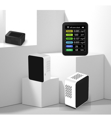 Comprobador De Calidad Del Aire Temperatura Hogar Wifi Co2