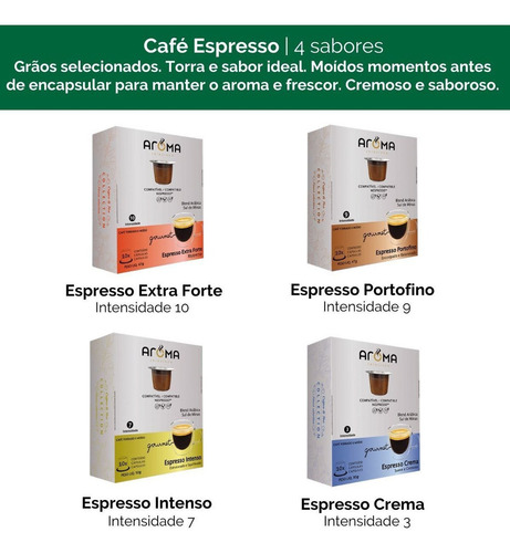 130 Cápsulas Para Nespresso - Café & Chá - Cápsula Aroma