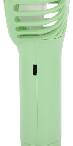 Ventilador Pequeño Con Pilas Usb Portátil De Mano Verde