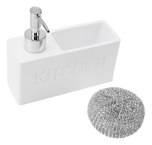 Dispensador De Jabón De Cocina, Esponja De Acero, Bomba, Bom