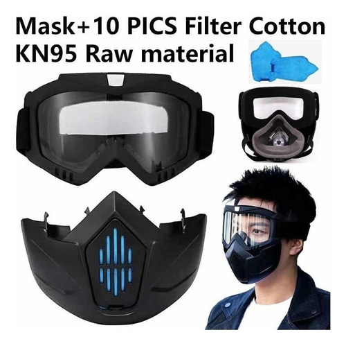 Nuevo Mascara Contra El Polvo De Gas Con Filtros + 10