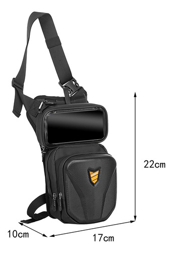 Bolsa Lateral Para Pierna De Motocicleta, Cinturón