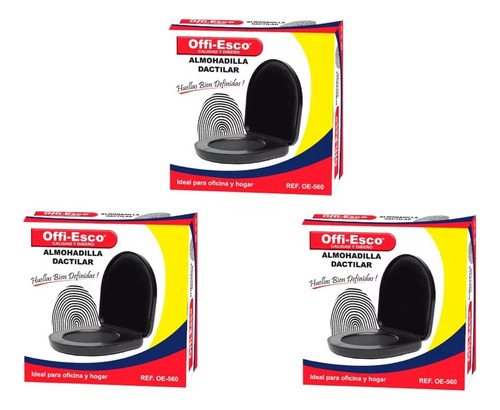 Huellero Dactilar Offiesco Oe-560 X 3 Unidades